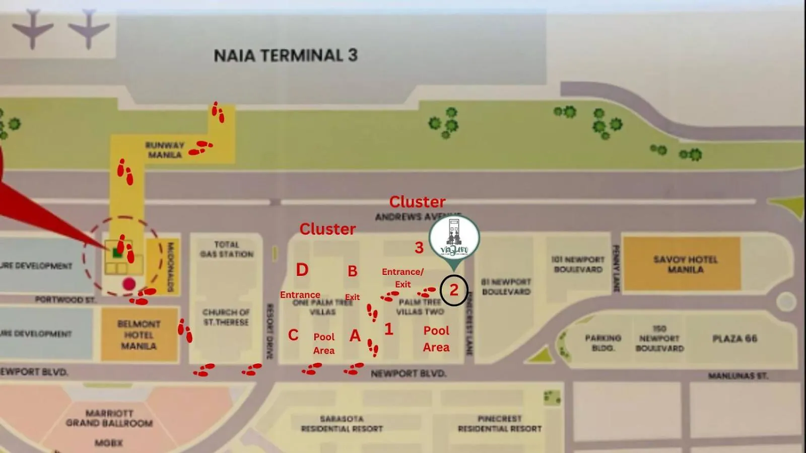 One Palm Tree Villas Condominium - Studio 2Nd Fl With Balcony - Across Terminal 3 Airport Pasay 0*,